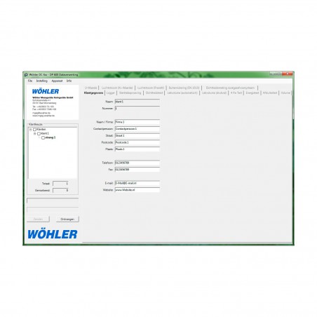 PC-software Wöhler DC 4xx, DP 600