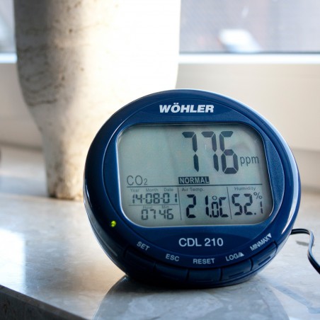 Záznamník měření CO2 oxidu uhličitého, teploty a vlhkosti vzduchu CDL 210
