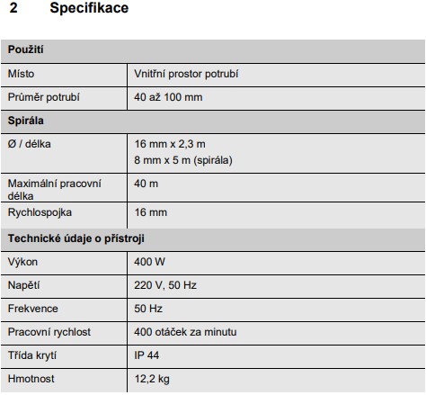 Špecifikácia